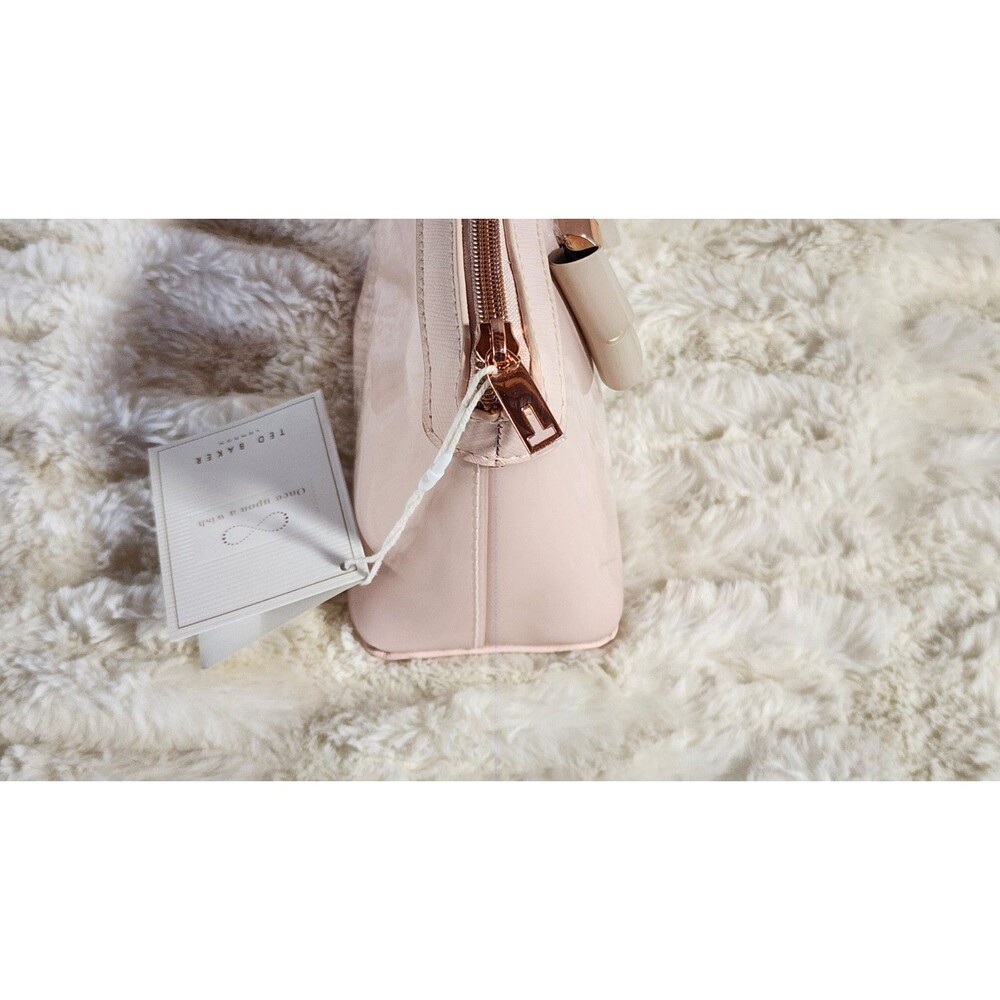 Ted Baker London Layered Bow Makeup Bag in Baby Pink Nordstrom NWT has FLAW - Picture 7 of 8
